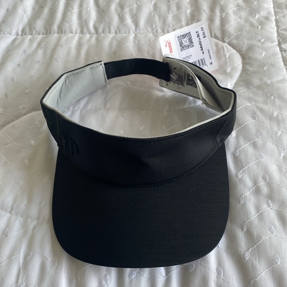 Puma Golf Ladies Visor, Black with gray padded insides. - Picture 2 of 5